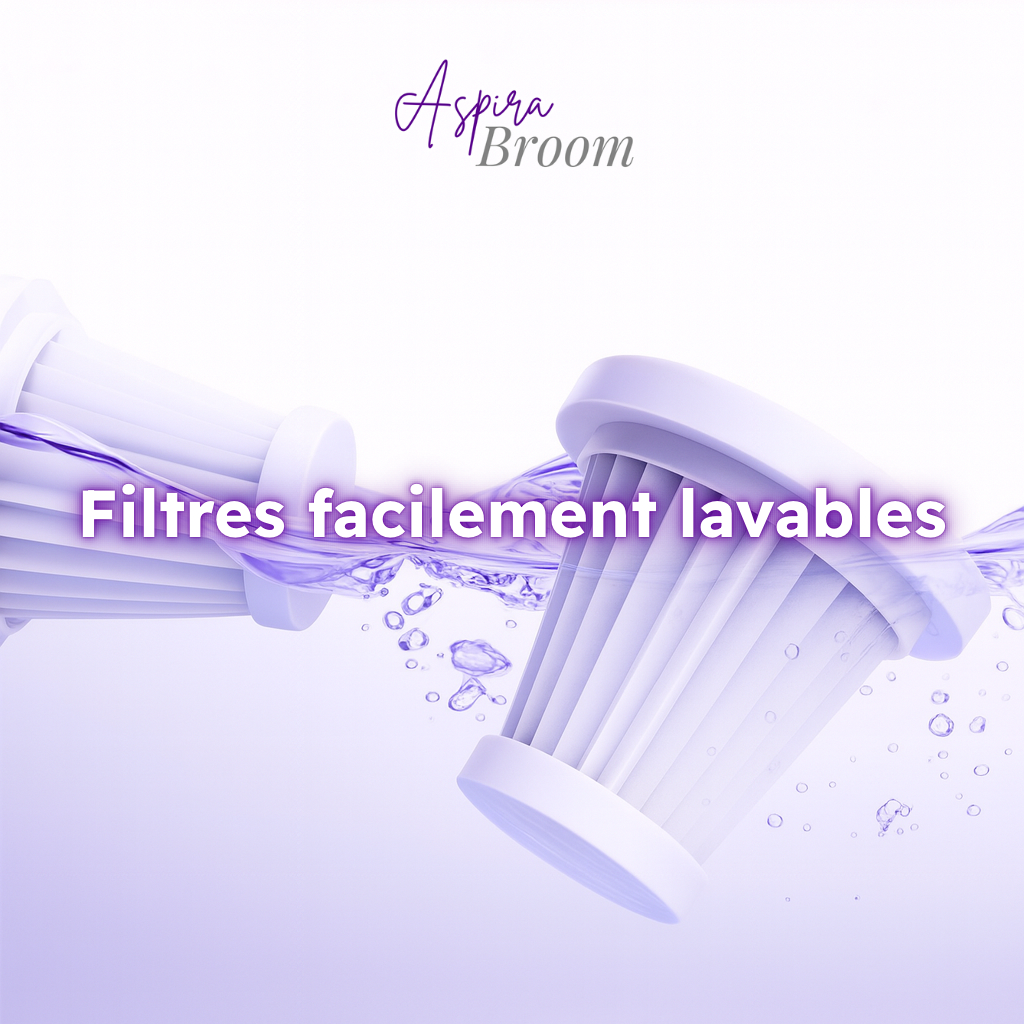 AspiraBroom • Petit format, grand ménage.
