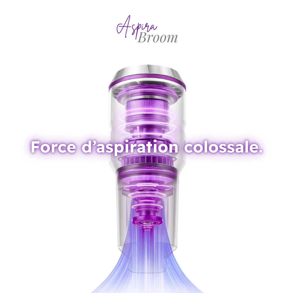 AspiraBroom • Petit format, grand ménage.